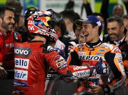 Sanjungan Tinggi Dovizioso untuk Marquez Usai Duel Sengit di Losail