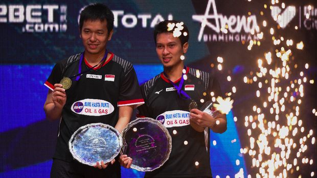 Ahsan/Hendra tampil mengejutkan di awal tahun dengan memenangkan All England.