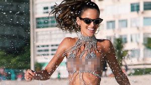 Cantiknya Model Brazil Pacar Pemain Bola yang Viral karena Pakai Bra Rantai