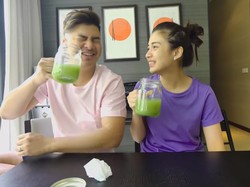 Punya Banyak Manfaat, Glenn dan Chelsea Olivia Minum Jus Seledri 7 Hari