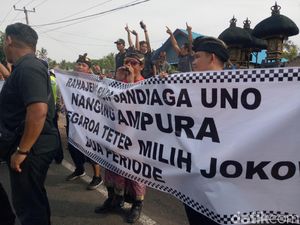 Disambut Pendukung Lawan, Sandiaga Ingin Demokrasi ala Teletubbies Disambut Pendukung Lawan, Sandiaga Ingin Demokrasi ala Teletubbies