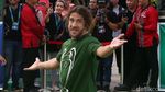 Senyum Maria Selena Bikin Puyol Semangat Main Futsal