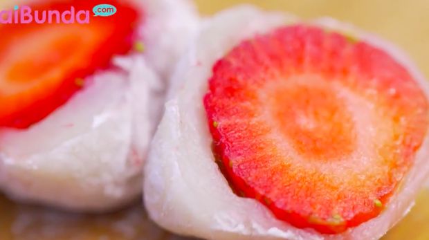 resep mochi strawberry