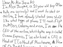 Viral di Twitter! Bos Maskapai Qantas Balas Surat Bocah 10 Tahun