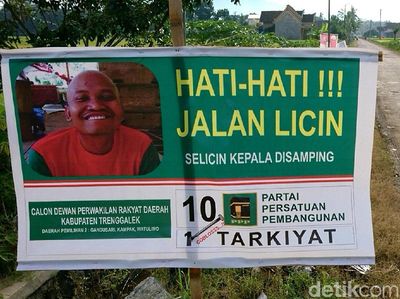 Ragam APK Unik nan Nyeleneh Para Caleg di Trenggalek