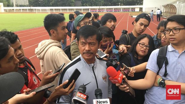 Pelatih Timnas Indonesia U-23 Indra Sjafri.