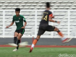 Timnas Indonesia U-23 hari ini, Selasa (12/3/2019) menjalani laga uji coba kontra Semen Padang di Stadion Madya, Senayan, Jakarta.