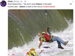 Zinedine Zidane menyelamatkan Madrid yang nyaris tenggelam. (Foto: Istimewa)