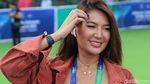 Senyum Maria Selena Bikin Puyol Semangat Main Futsal