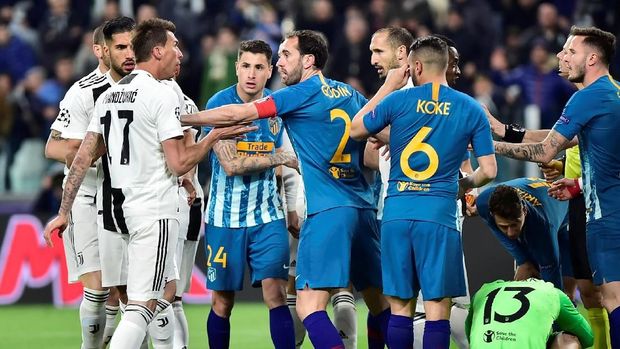 Juventus sempat kesulitan membongkar pertahanan Atletico Madrid di 25 menit awal laga.
