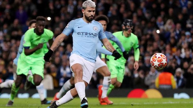 Man City catat rekor kemenangan agregat terbesar bagi tim Inggris di Liga Champions.