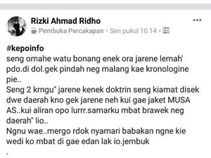 Viral! 52 Warga Ponorogo Pindah ke Malang karena Isu Kiamat