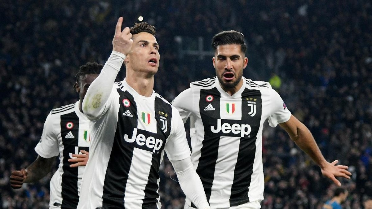 Tiga gol Cristiano Ronaldo membawa Juventus menyingkirkan Atletico Madrid (Alberto Lingria/REUTERS)