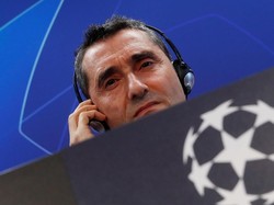 Di posisi lima ada Ernesto Valverde. Pelatih Barcelona itu mendapat bayaran 23 juta euro atau sekitar Rp 367 miliar per musim. (Susana Vera/Reuters)
