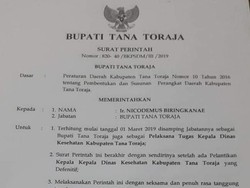Bupati Tana Toraja Lantik Diri Sendiri, Ombudsman: Itu Maladministrasi!