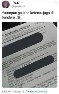 Suret Edaran Super Junior & TVXQ ke Yogyakarta
