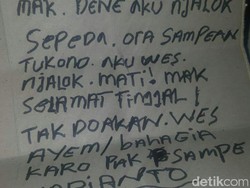Tak Dibelikan Motor Lalu Tulis Surat Wasiat, Pemuda Ini Ditemukan Tewas