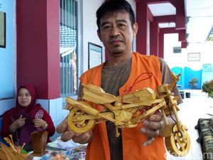 Di Tangan Para Napi, Stik Es Krim Jadi Karya Seni Bernilai