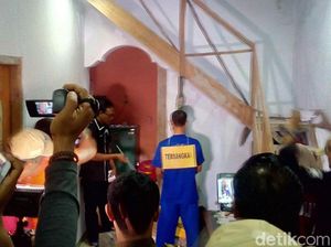 20 Adegan Saat Rekonstruksi Suami Bunuh Istri di Kudus