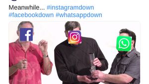 Meme Kocak Facebook, WhatsApp dan Instagram Tumbang