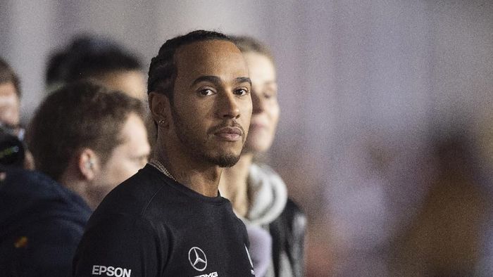 Lewis Hamilton di MotoGP Qatar. (Foto: Mirco Lazzari gp/Getty Images)