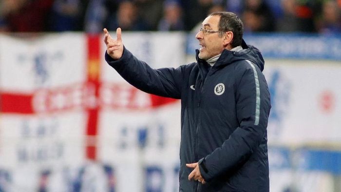 Maurizio Sarri berharap tidak Chelsea tidak jumpa Napoli di perempatfinal Liga Europa (REUTERS/Valentyn Ogirenko) Maurizio Sarri berharap tidak Chelsea tidak jumpa Napoli di perempatfinal Liga Europa (REUTERS/Valentyn Ogirenko)