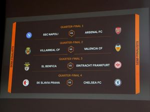 Drawing Perempatfinal Liga Europa: Napoli Versus Arsenal