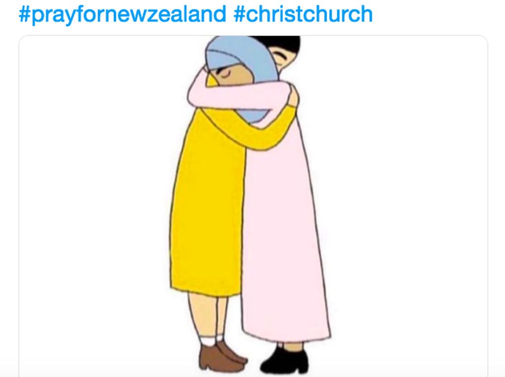 Ilustrasi Menyentuh dari Netizen buat New Zealand