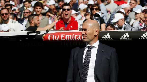 Zinedine Zidane kembali menangani Real Madrid setelah sempat hengkang. (
