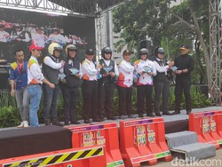 Deklarasi MRSF di DKI, Korlantas Polri Pecahkan Rekor Muri