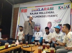 Deklarasi Dukung Jokowi, Komunitas Milenial Aceh Ajak Warga Lawan Hoax