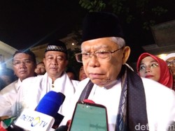 Dilepas Marawis, Maruf Amin Berangkat ke Lokasi Debat Cawapres