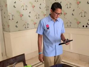 Latihan Debat, Sandiaga Praktikkan Masukan dari AHY