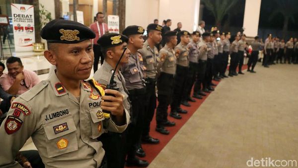 Potret Pengamanan Debat Cawapres di Hotel Sultan