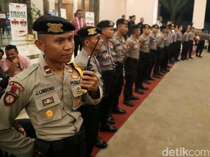 Potret Pengamanan Debat Cawapres di Hotel Sultan