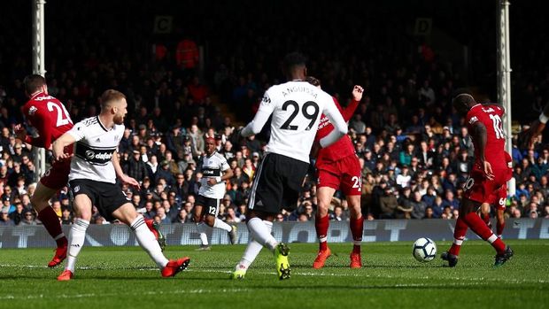 Hasil Liga Inggris: Penalti Milner Menangkan Liverpool di Kandang Fulham