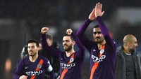 Meski dua golnya kontroversial, City tetap melaju ke semifinal. Laga ini sendiri tidak menggunakan VAR karena stadion yang dipakai sama-sama dari klub Premier League. (Foto: Harry Trump/Getty Images)