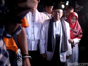 Momen Maruf Amin Bergegas ke Lokasi Debat Cawapres