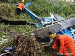 KNKT Evakuasi Kotak Hitam Helikopter Jatuh di Tasikmalaya