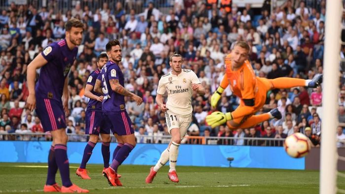 Gareth Bale mencetak satu gol untuk membawa Real Madrid menang 2-0 atas Celta Vigo. (Foto: Denis Doyle/Getty Images) Gareth Bale mencetak satu gol untuk membawa Real Madrid menang 2-0 atas Celta Vigo. (Foto: Denis Doyle/Getty Images)
