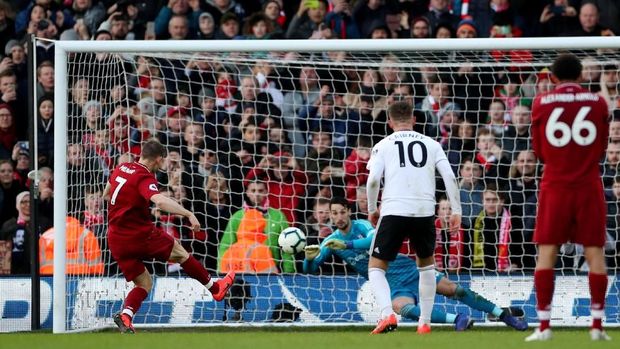 Hasil Liga Inggris: Penalti Milner Menangkan Liverpool di Kandang Fulham