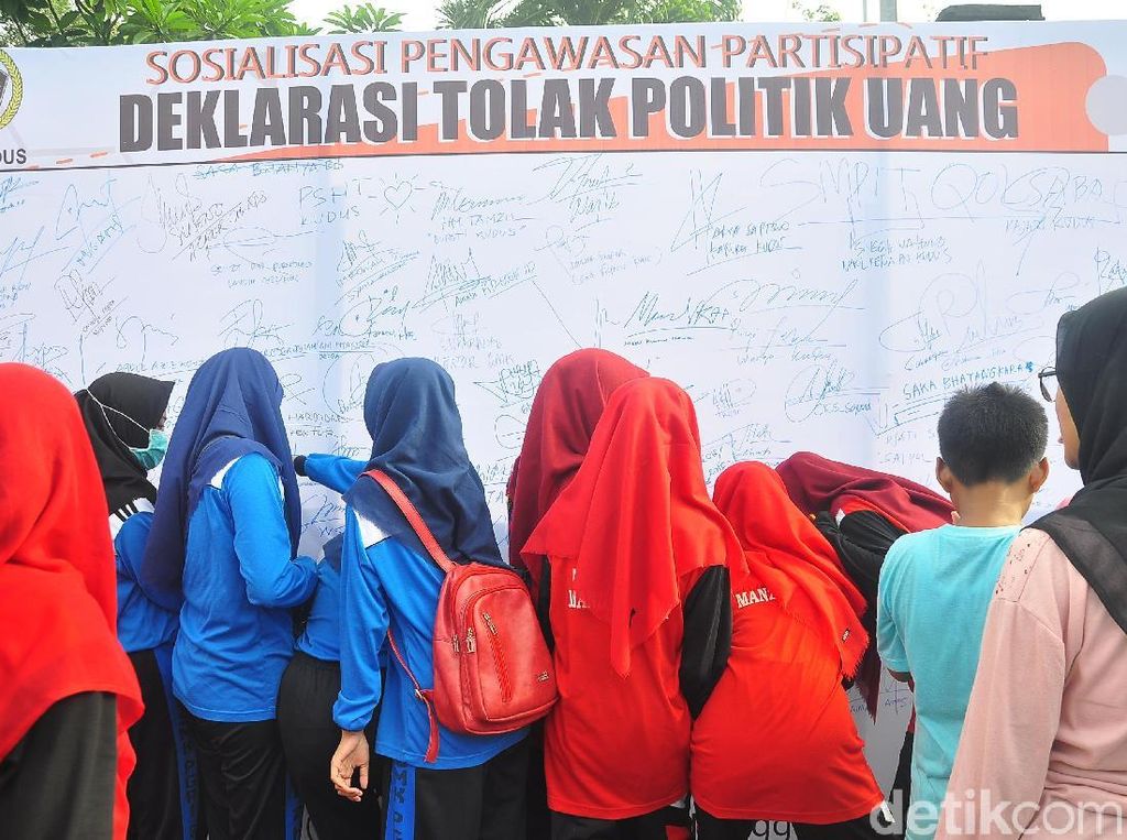 Pemilu Kian Dekat, Bawaslu Kudus Kampanyekan Anti Politik Uang Pemilu Kian Dekat, Bawaslu Kudus Kampanyekan Anti Politik Uang