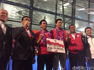 Pulang ke Jakarta, Hendra/Ahsan Diguyur Bonus Rp 240 Juta dari Kemenpora