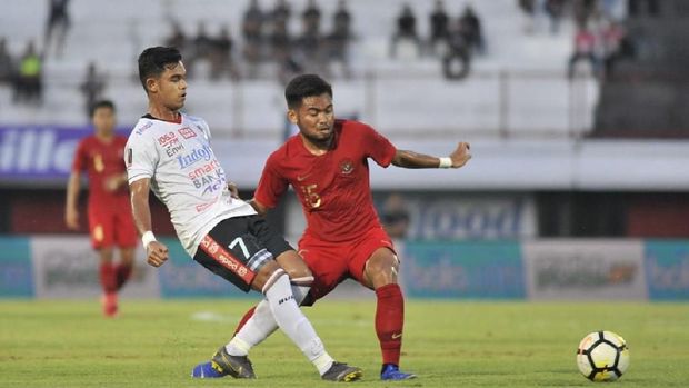 Timnas Indonesia U-23 menang 3-0 atas Bali United dalam laga uji coba.