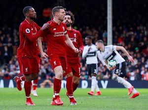 Hasil Liga Inggris: Penalti Milner Menangkan Liverpool di Kandang Fulham