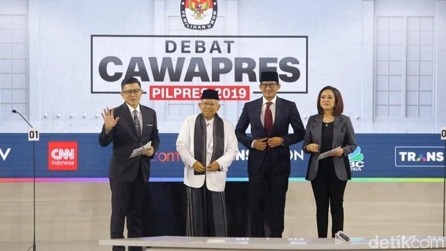 Debat Cawapres Maruf Vs Sandiaga, Siapa yang Rebut Hati Netizen?