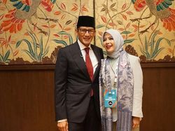 5 Gaya Mpok Nur, Istri Sandiaga di Debat Pilpres: Blazer hingga Jaket Bomber