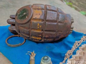 Granat Nanas yang Dikira Jimat Ditemukan di Lemari Pensiunan TNI