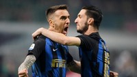 Tim asuhan Luiciano Spalletti unggul cepat. Matias Vecino yang mencatatkan nama di papan skor pada menit ketiga. (Foto: Daniele Mascolo/Reuters)