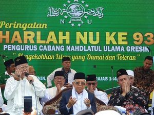 Maruf Amin Optimistis Menang 70% di Gresik